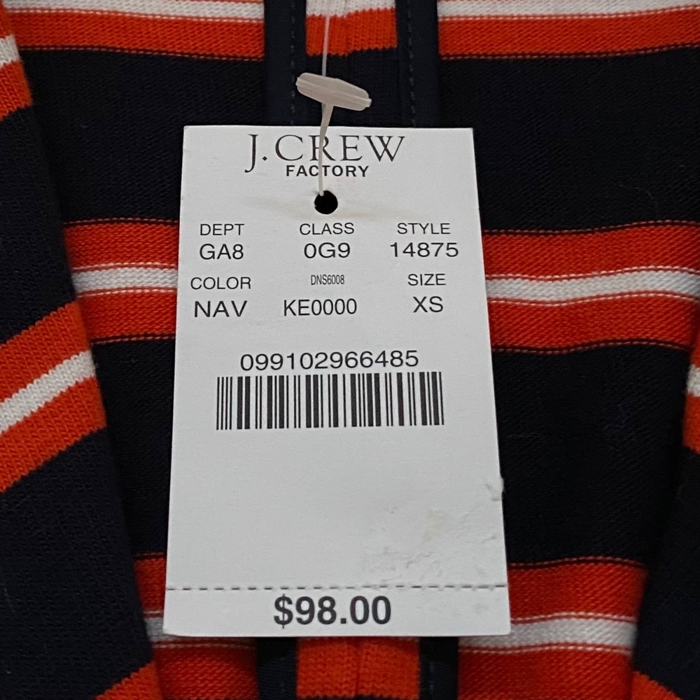 J. Crew Size XS Knit Striped Blazer - Picture 7 of 8